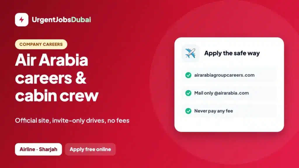 Air Arabia Careers: Official Site, Cabin Crew Drives & Safe Applying