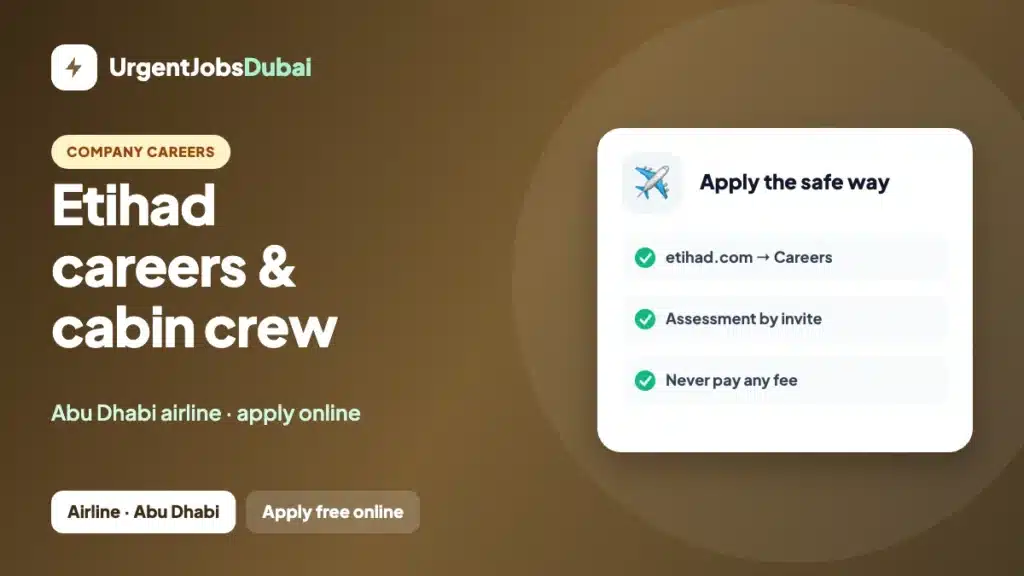 Etihad Careers: Cabin Crew, Engineering & How to Apply