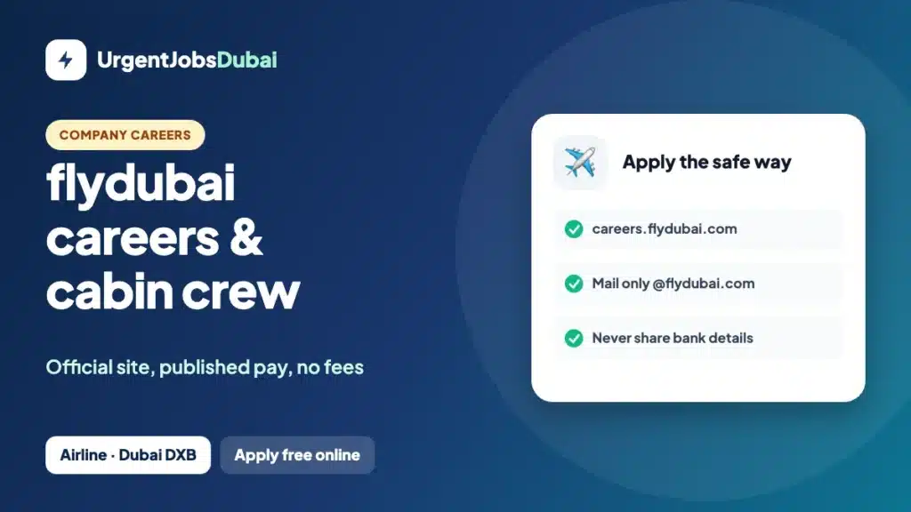 flydubai Careers: Cabin Crew Pay, Steps & How to Apply