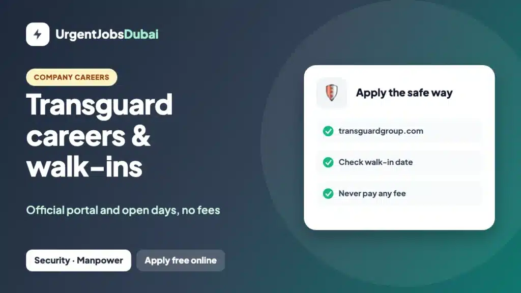 Transguard Careers: Official Portal, Walk-ins & Job Types