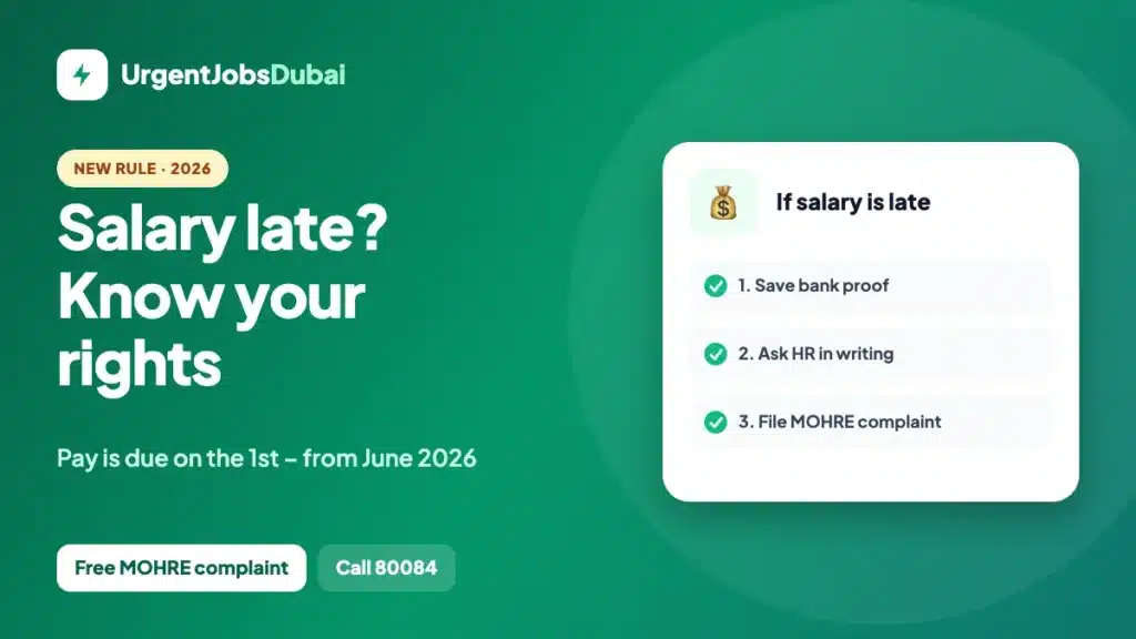 Late salary in UAE – new salary rules from June 2026 and what workers can do